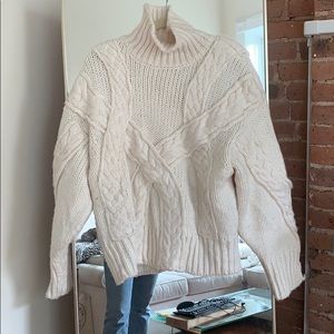 zara chunky knit sweater